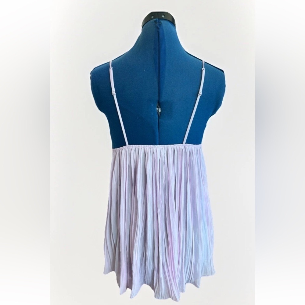 Victoria's Secret Pleated Teddy Babydoll Lilac Pink whimsy fairy Lingerie Dress - Picture 4 of 6